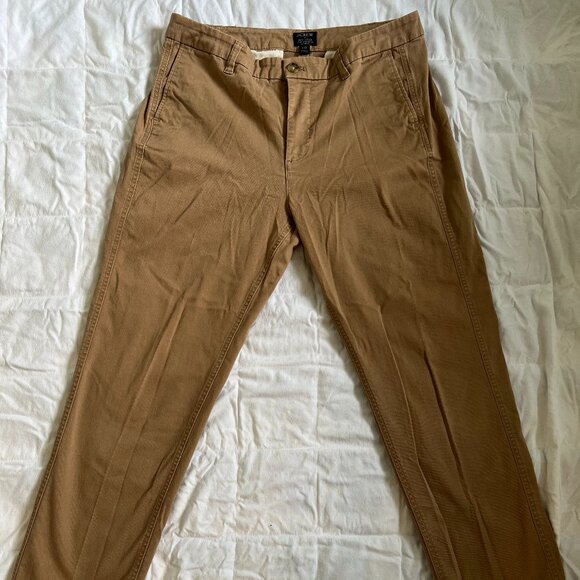 J. Crew High-Rise Girlfriend Chino in khaki - Picture 1 of 2